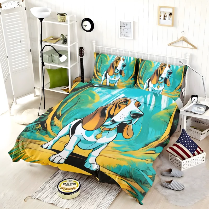 Basset Hound Heritage Dog Legacy Companion Bedding Set