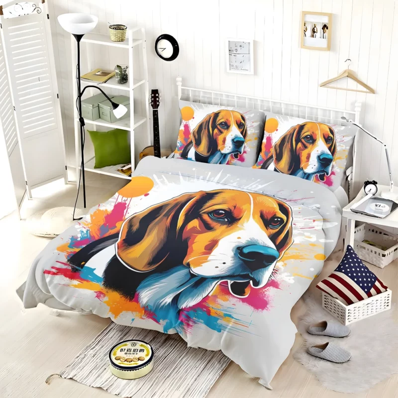 Beagle Beauty Dog Elegant Explorer Bedding Set