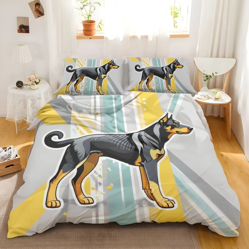 Beauceron Charm Dog Endearing Spirit Bedding Set 2