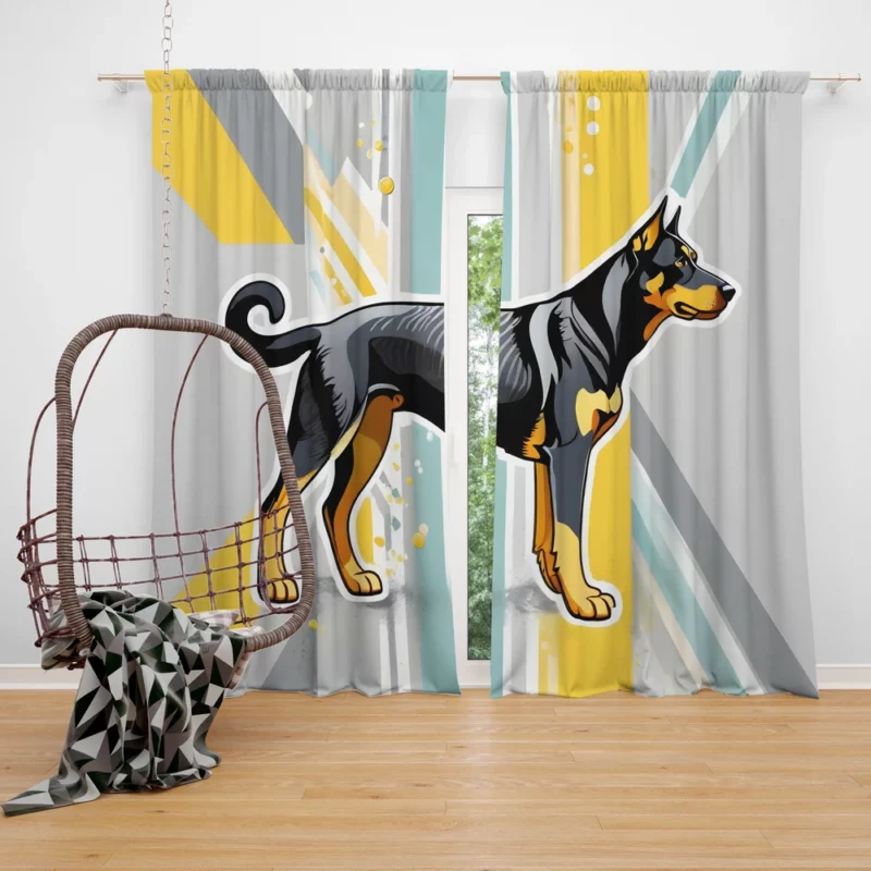 Beauceron Charm Dog Endearing Spirit Curtain