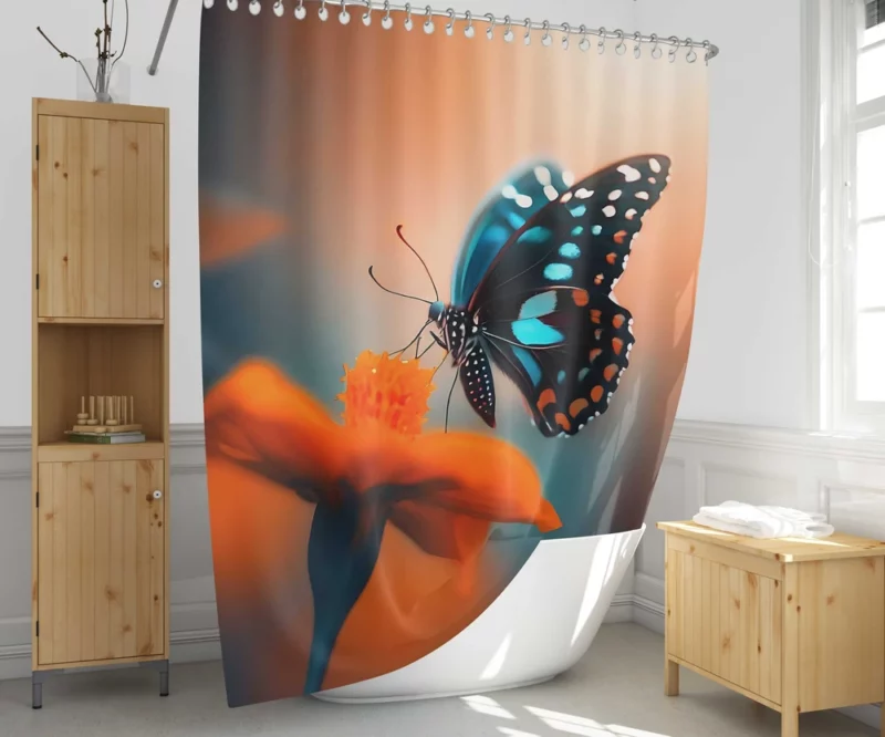 Beautiful Butterfly Photography Shower Curtain 1