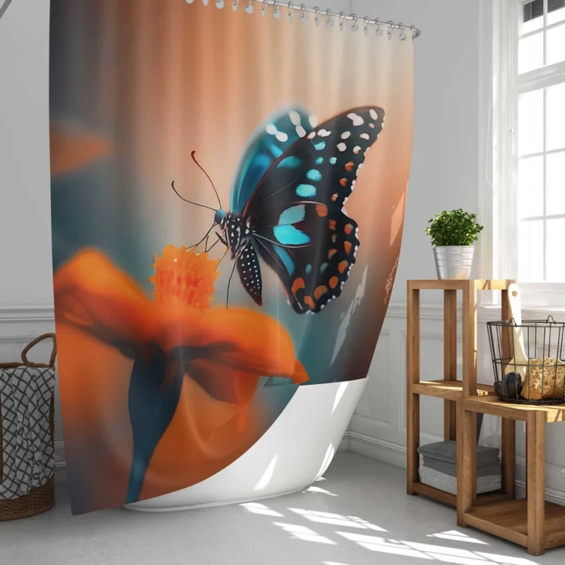 Beautiful Butterfly Photography Shower Curtain