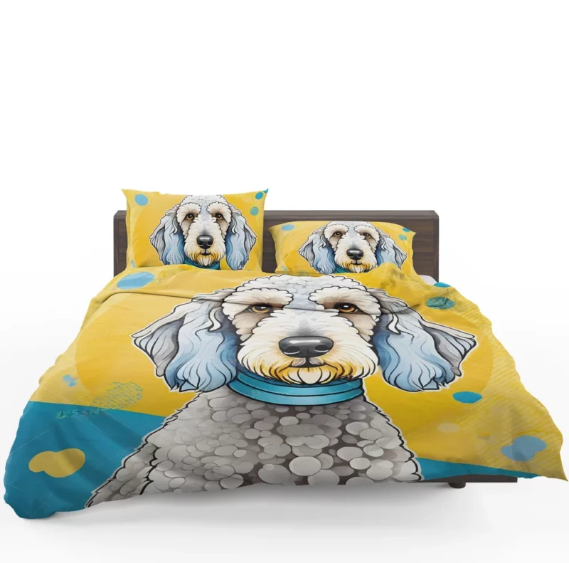 Bedlington Terrier Beauty Dog Elegant Companion Bedding Set 1