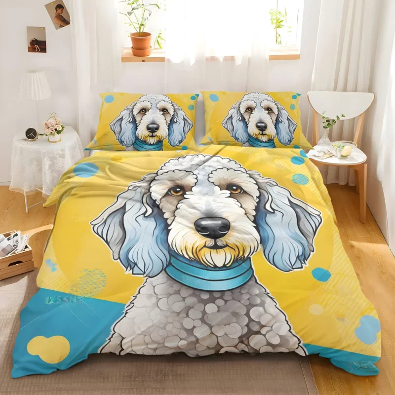 Bedlington Terrier Beauty Dog Elegant Companion Bedding Set 2