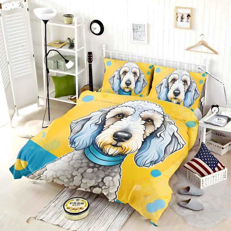 Bedlington Terrier Beauty Dog Elegant Companion Bedding Set