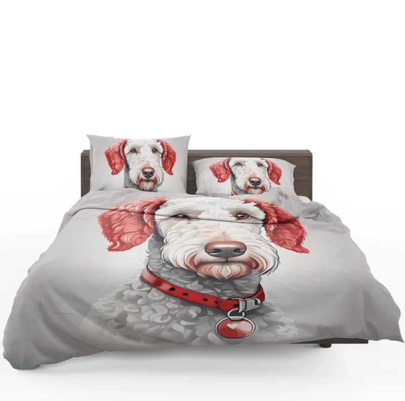 Bedlington Terrier Heritage Dog Fluffy Legacy Bedding Set 1