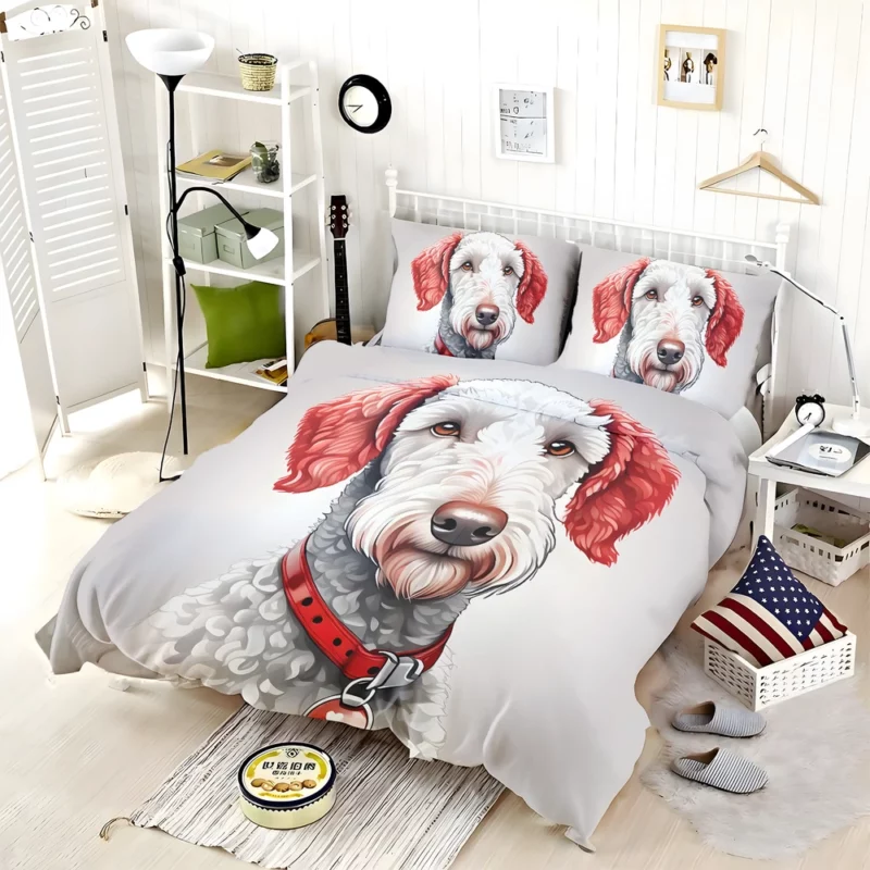 Bedlington Terrier Heritage Dog Fluffy Legacy Bedding Set