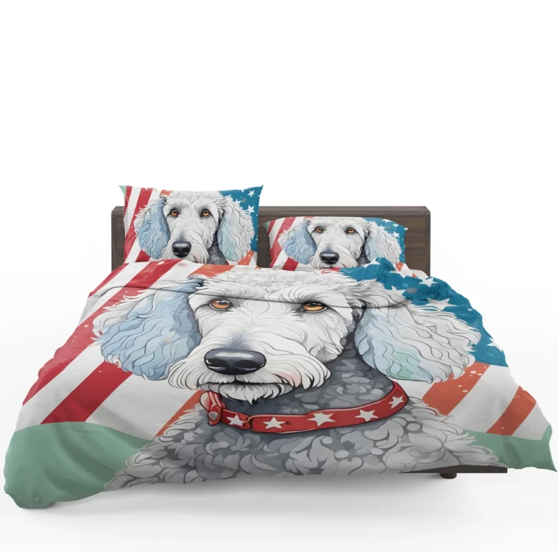 Bedlington Terrier Majesty Dog Elegant Presence Bedding Set 1