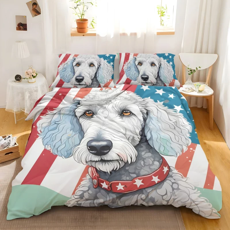 Bedlington Terrier Majesty Dog Elegant Presence Bedding Set 2