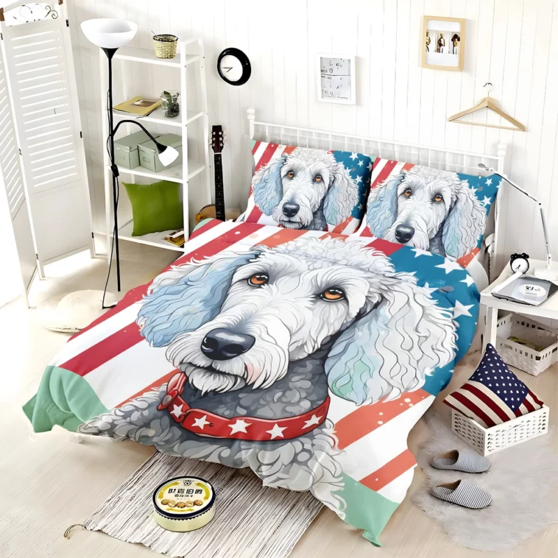 Bedlington Terrier Majesty Dog Elegant Presence Bedding Set