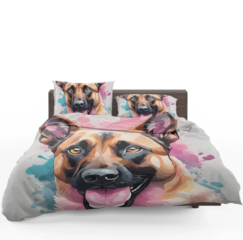 Belgian Athlete Dog Malinois Majesty Bedding Set 1