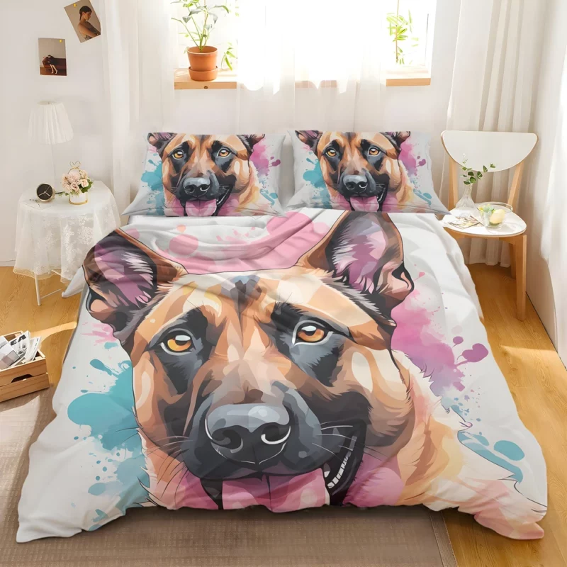 Belgian Athlete Dog Malinois Majesty Bedding Set 2