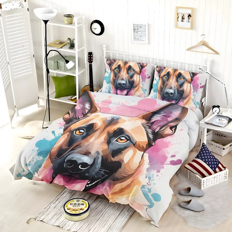 Belgian Athlete Dog Malinois Majesty Bedding Set