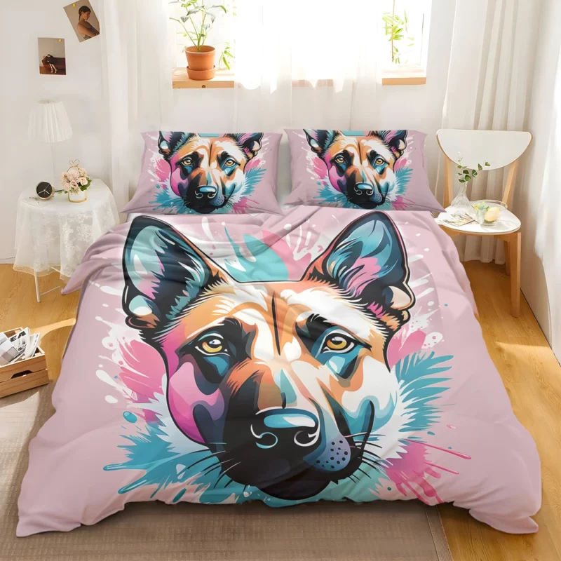 Belgian Charm Dog Malinois Bedding Set 2