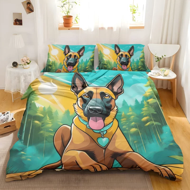 Belgian Cute Dog Malinois Majesty Bedding Set 2