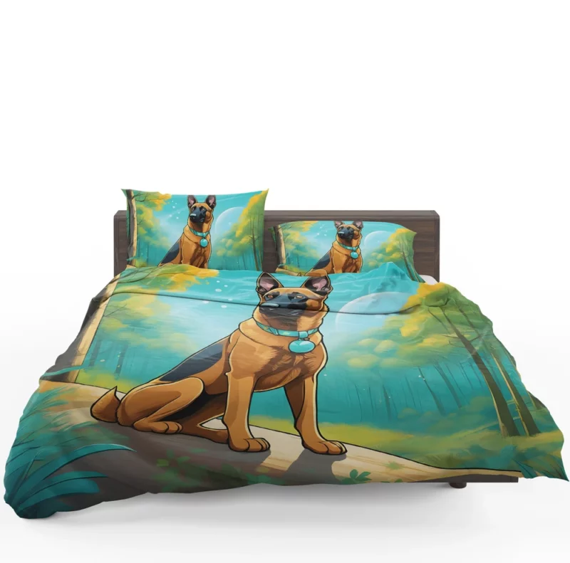 Belgian Malinois Majesty Dog Playful Bedding Set 1