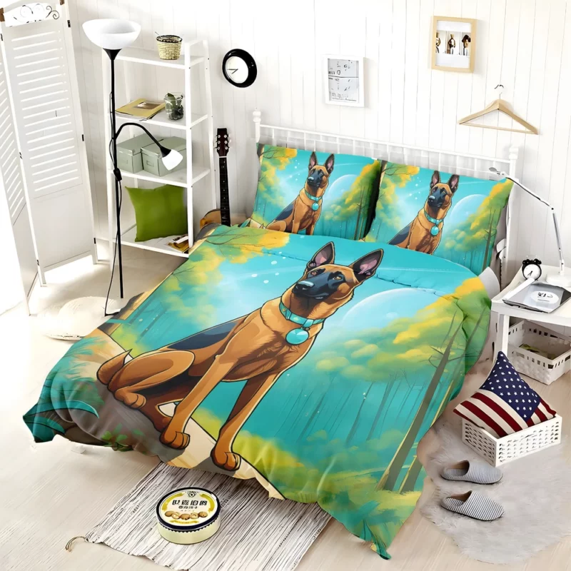 Belgian Malinois Majesty Dog Playful Bedding Set