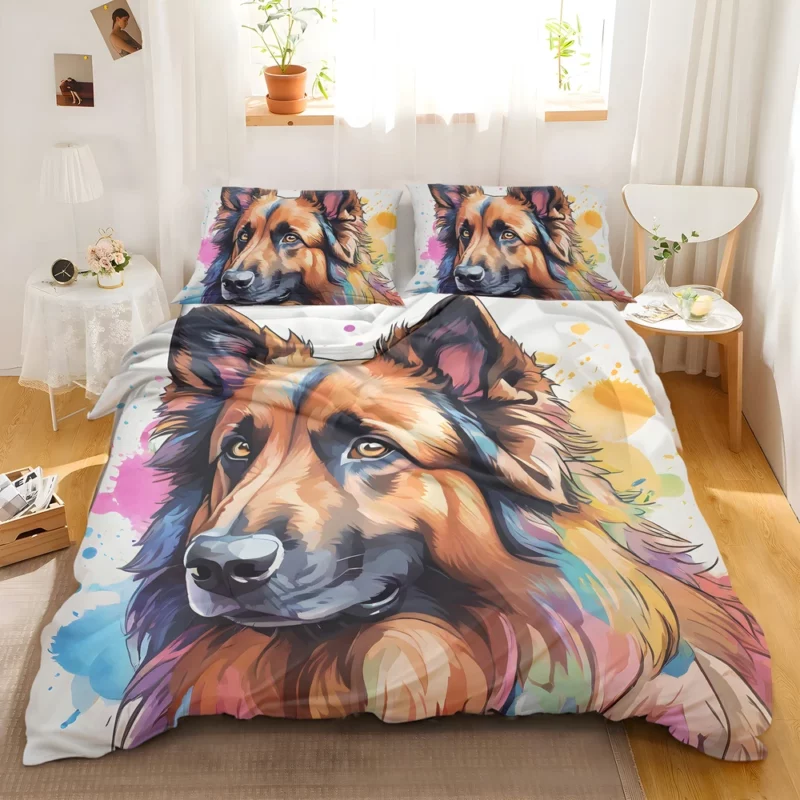 Belgian Tervuren Dog Enthusiast Guide Bedding Set 2