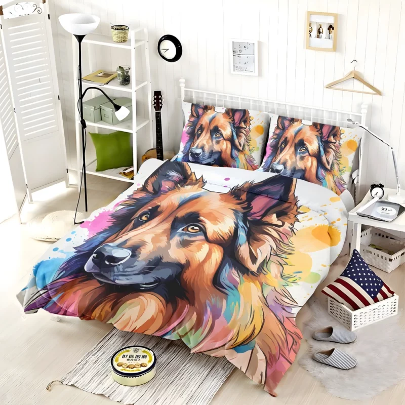 Belgian Tervuren Dog Enthusiast Guide Bedding Set