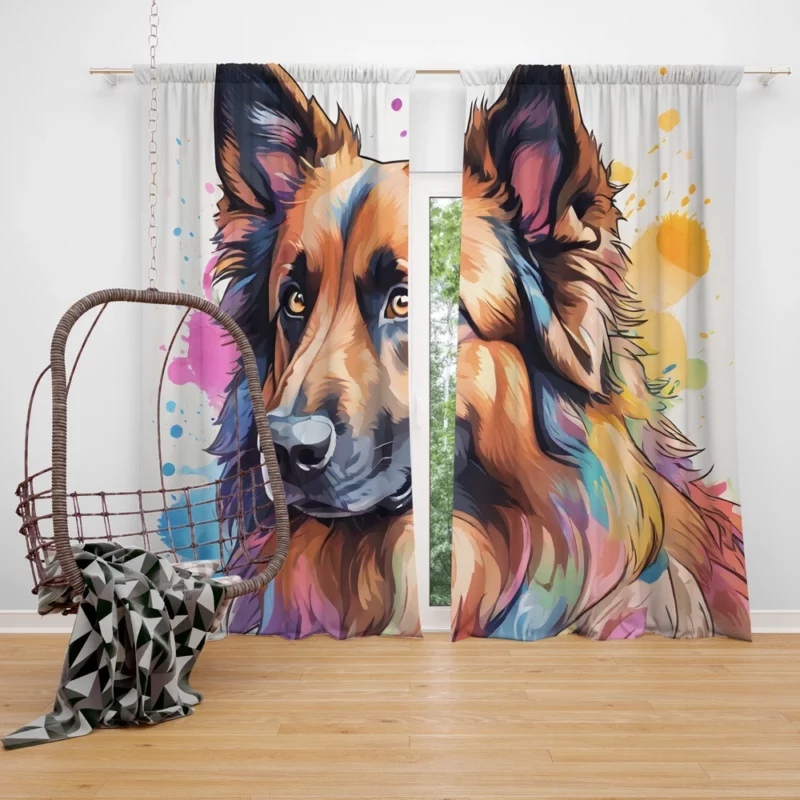 Belgian Tervuren Dog Enthusiast Guide Curtain