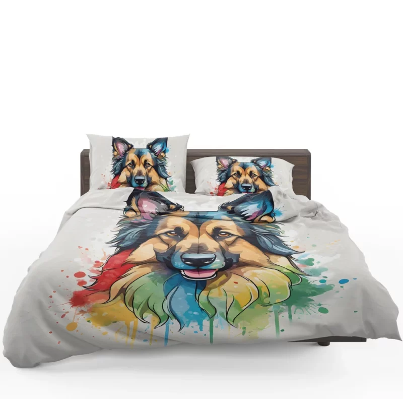 Belgian Tervuren Dog Family Friend Bedding Set 1