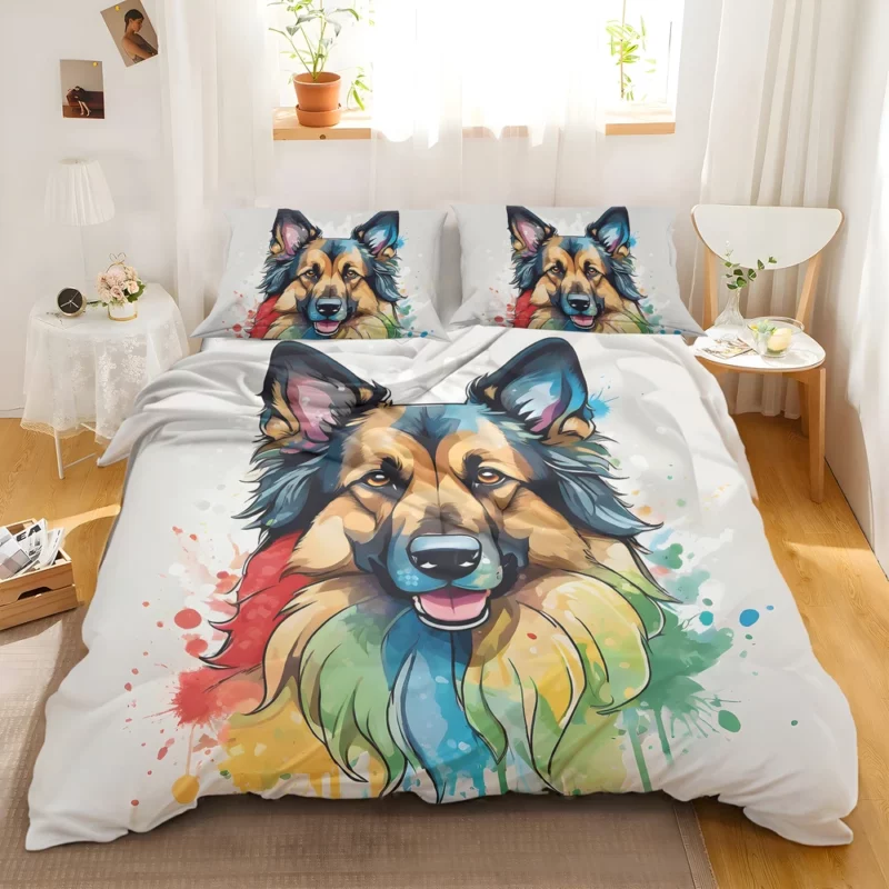 Belgian Tervuren Dog Family Friend Bedding Set 2