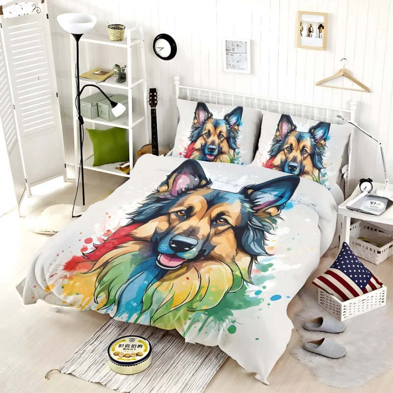 Belgian Tervuren Dog Family Friend Bedding Set