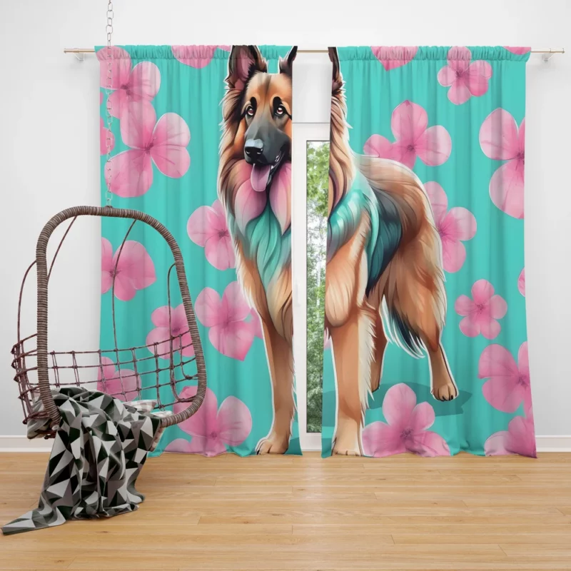 Belgian Tervuren Dog Heritage Hound Curtain