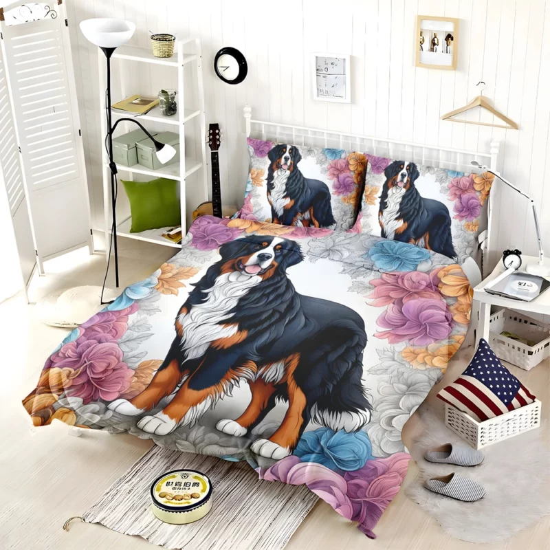 Bernese Mountain Dog Athletic Dynamo Bedding Set