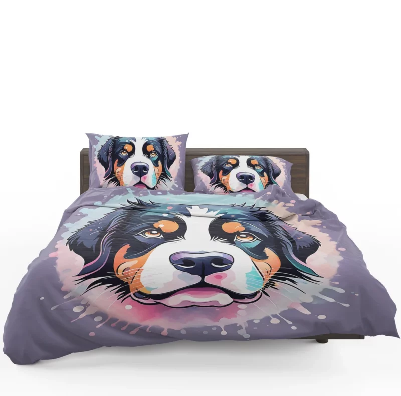 Bernese Mountain Dog Beauty and Brains Bedding Set 1