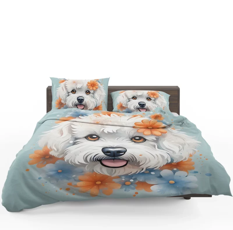 Bichon Frise Dog Adorable Athlete Bedding Set 1