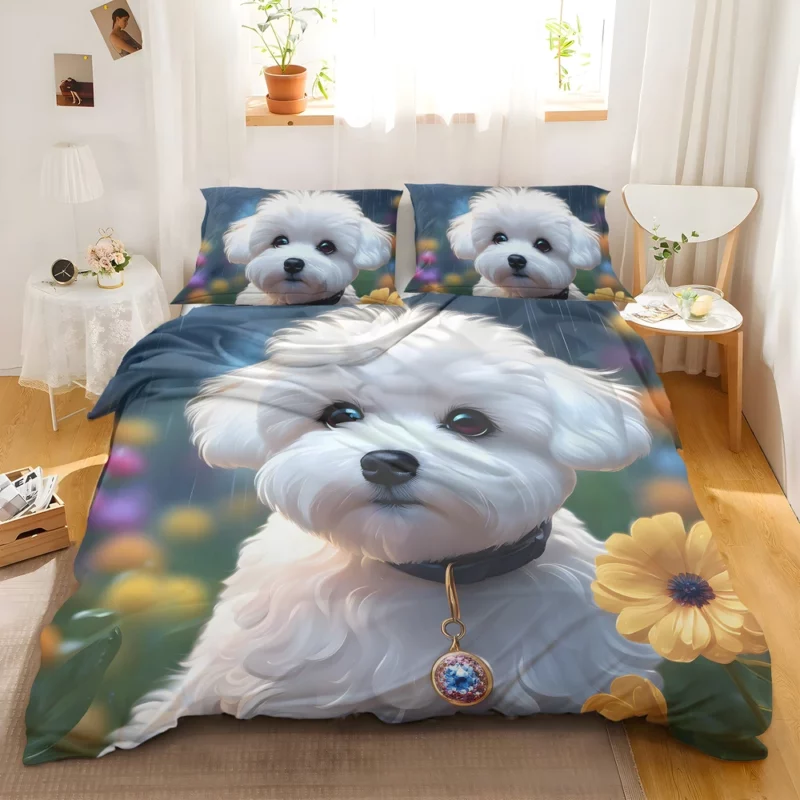 Bichon Frise Dog Charming Companion Bedding Set 2