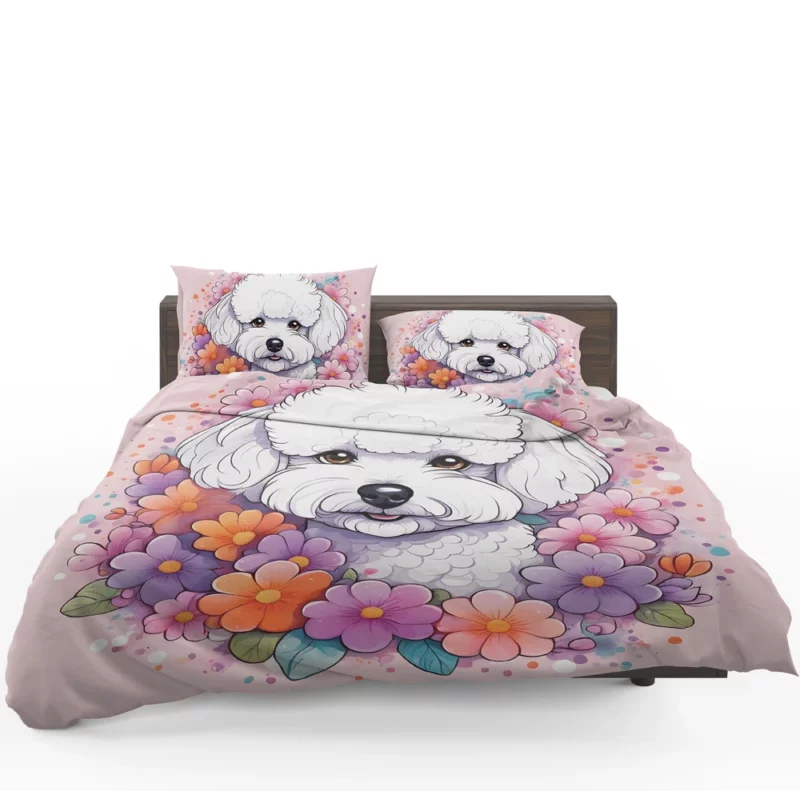 Bichon Frise Dog Energetic Explorer Bedding Set 1