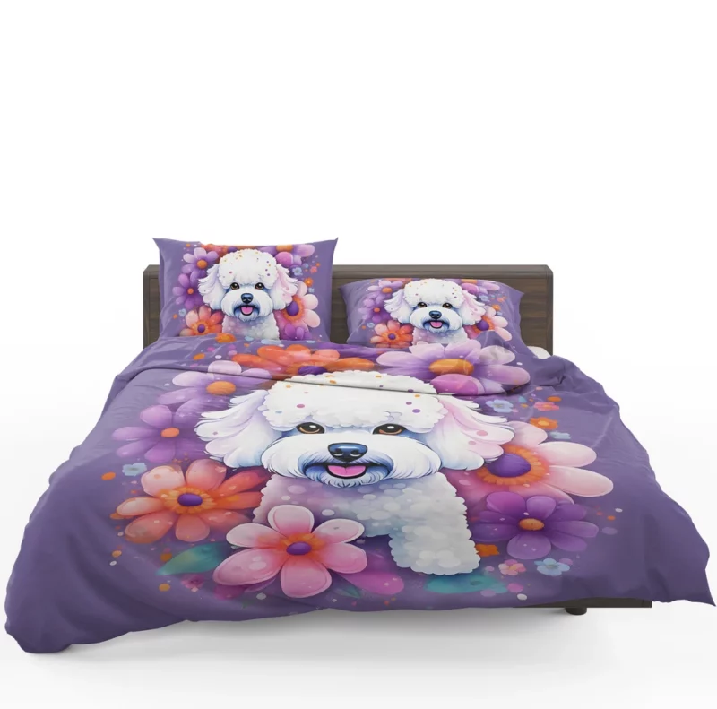 Bichon Frise Dog Fluffy Charmer Bedding Set 1