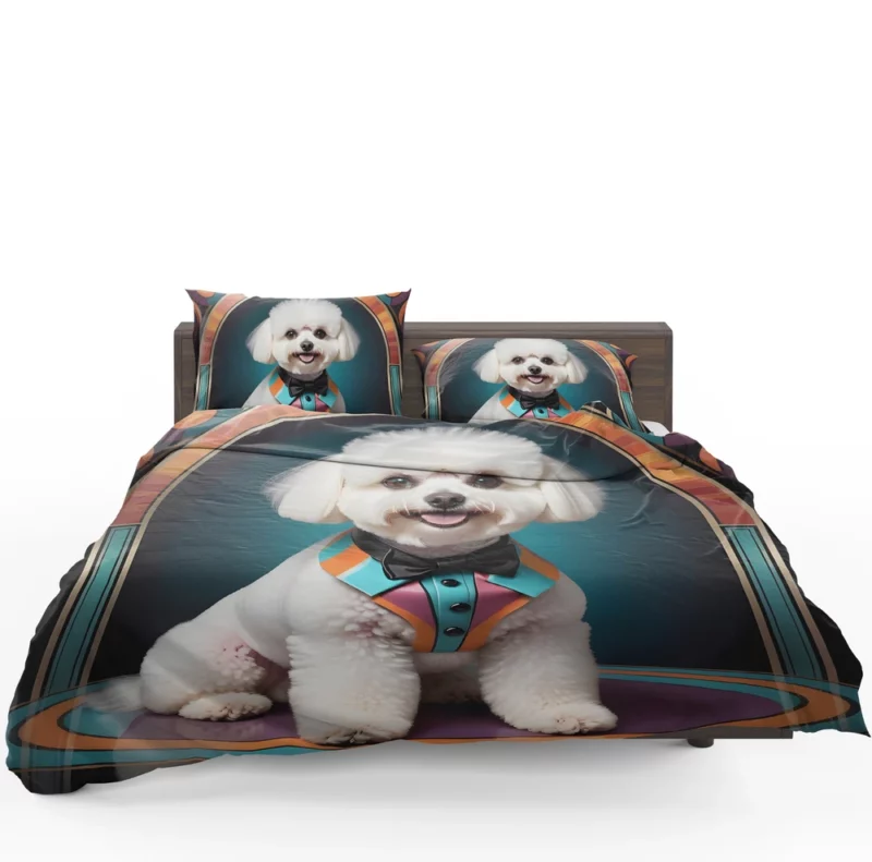 Bichon Frise Dog Graceful Guardian Bedding Set 1