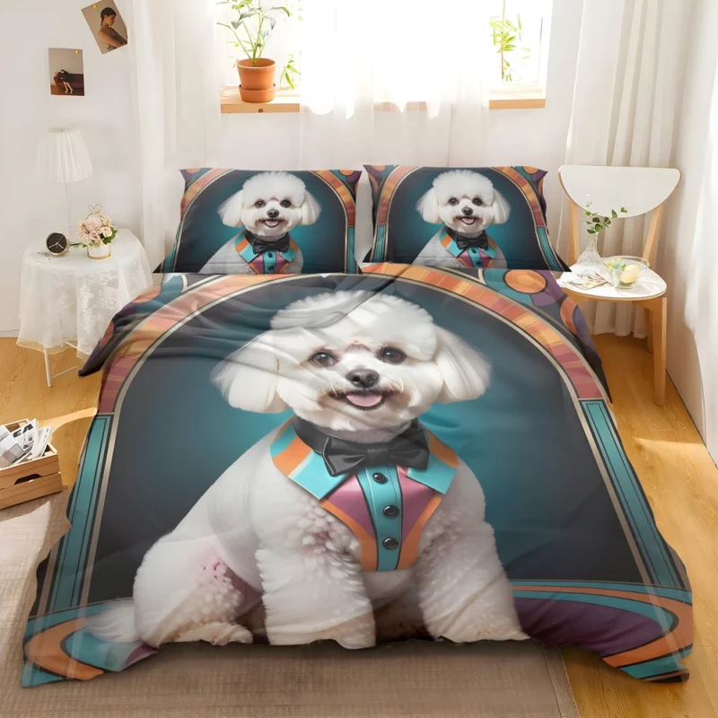 Bichon Frise Dog Graceful Guardian Bedding Set 2