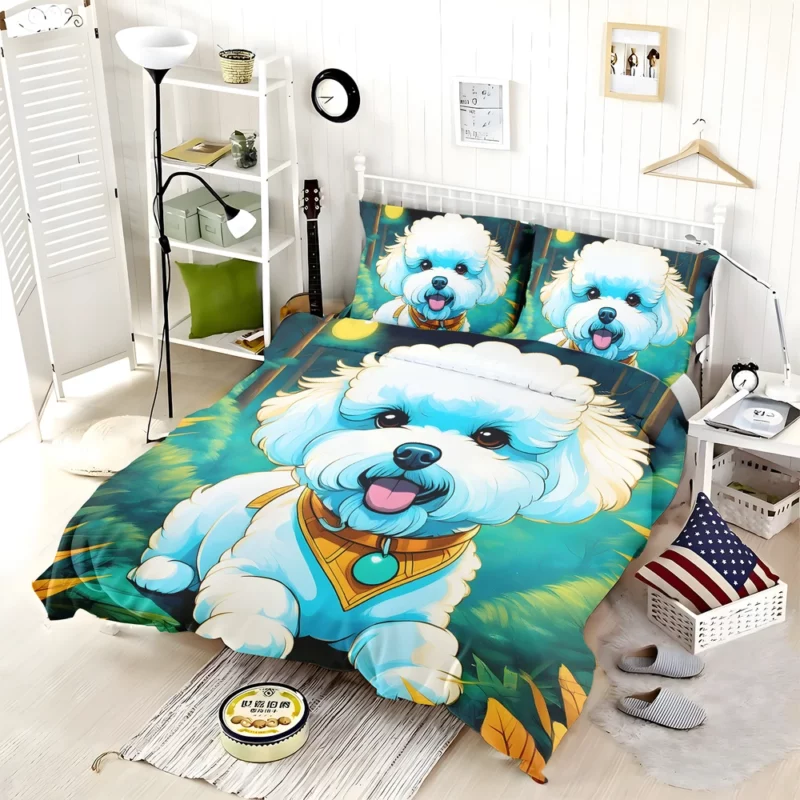 Bichon Frise Dog Intelligent Charm Bedding Set