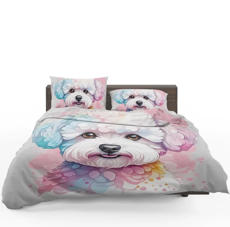 Bichon Frise Dog Lively Performer Bedding Set 1