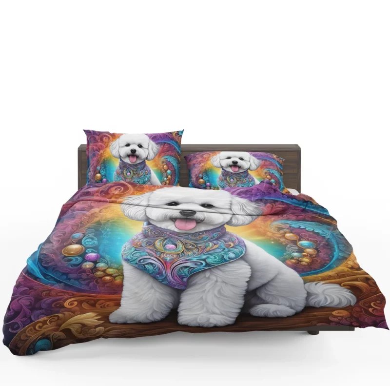 Bichon Frise Dog Melody of Elegance Bedding Set 1