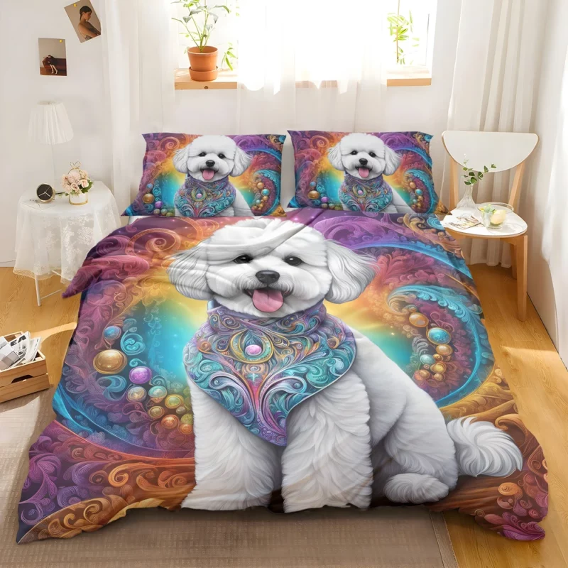 Bichon Frise Dog Melody of Elegance Bedding Set 2