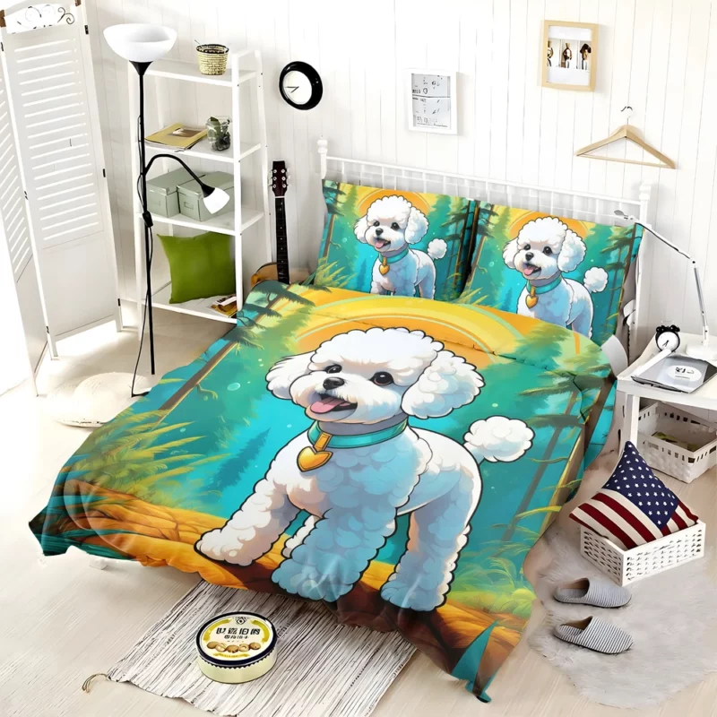 Bichon Frise Dog Versatile Partner Bedding Set