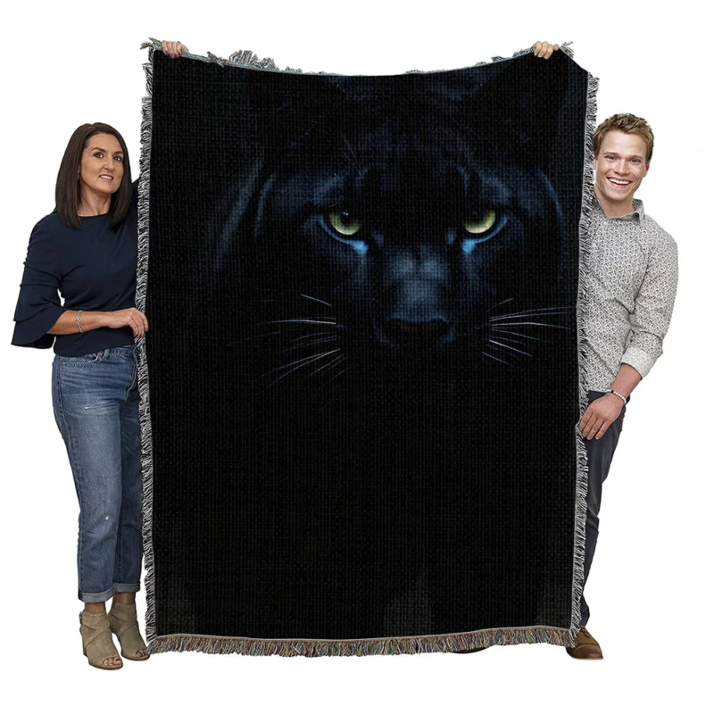 Black Panther Artwork Woven Blanket