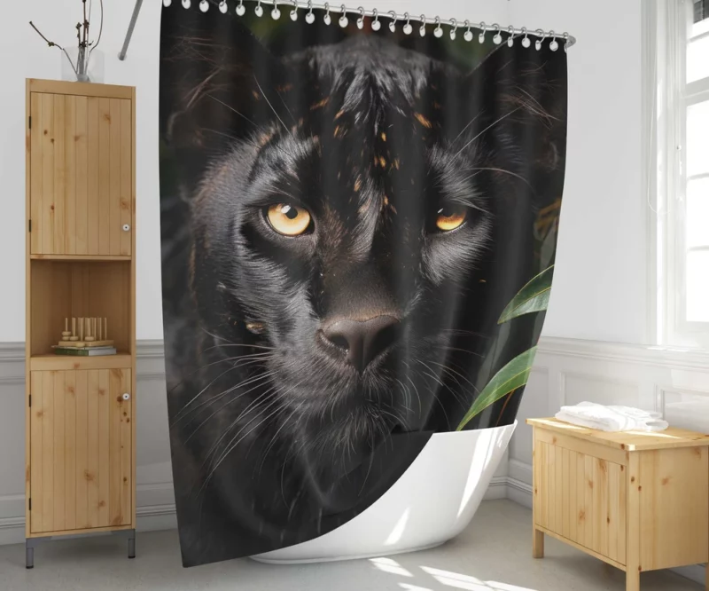 Black Panther National Geographic Photo Shower Curtain 1