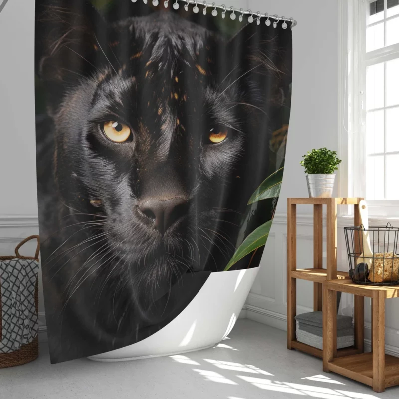 Black Panther National Geographic Photo Shower Curtain