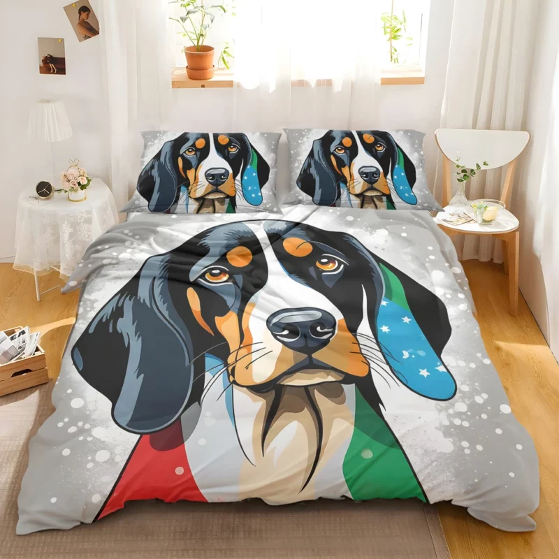 Black and Tan Coonhound Dog Dynamic Explorer Bedding Set 2