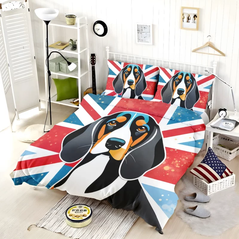 Black and Tan Coonhound Dog Heritage Hound Bedding Set