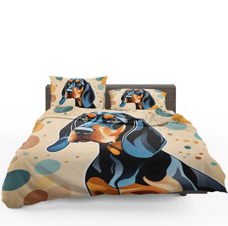 Black and Tan Coonhound Dog Versatile Hunter Bedding Set 1