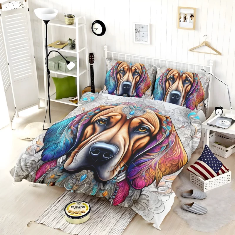 Bloodhound Dog Elegant Explorer Bedding Set