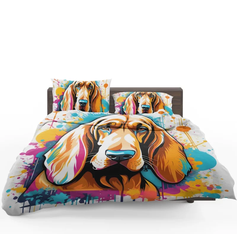 Bloodhound Dog Heritage Tracker Bedding Set 1