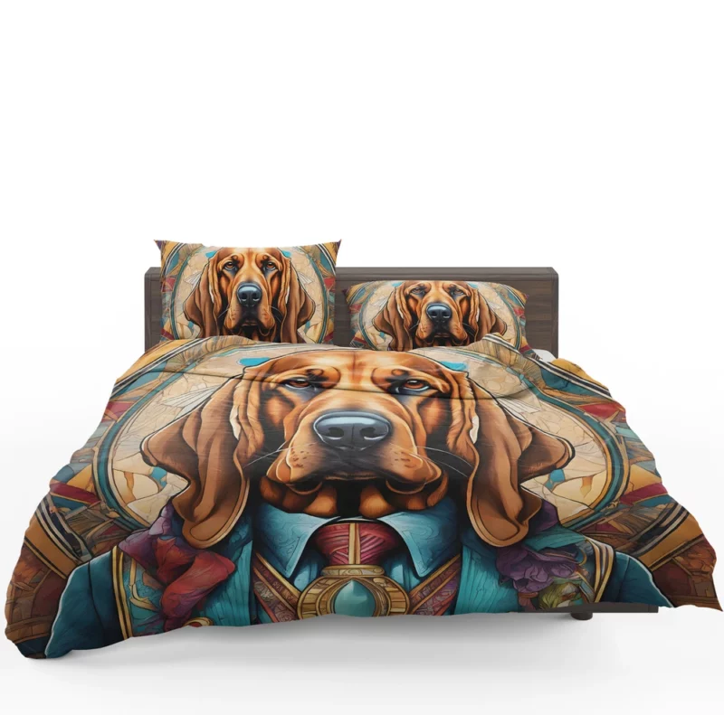 Bloodhound Dog Sleek Athlete Bedding Set 1